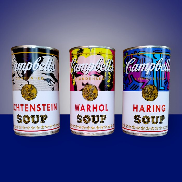 BADFACE - Latas Campbells Soup Edición Warhol, Haring y Lichtenstein