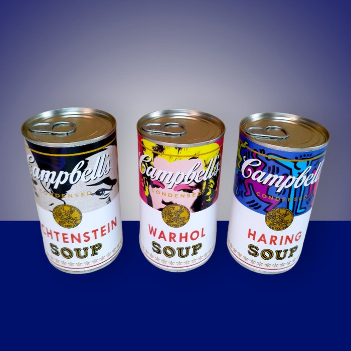 BADFACE - Latas Campbells Soup Edición Warhol, Haring y Lichtenstein