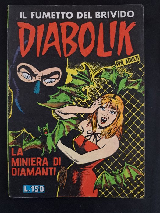 Diabolik Seconda Serie n. 1 - La Miniera di Diamanti - 1 Comic - Første udgave - 1965