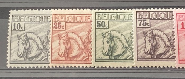 Belgien 1934 - Komplet bind med serier 'Ridder', Leopold III 'Invaliden' m.fl. - OBP/COB 384/403