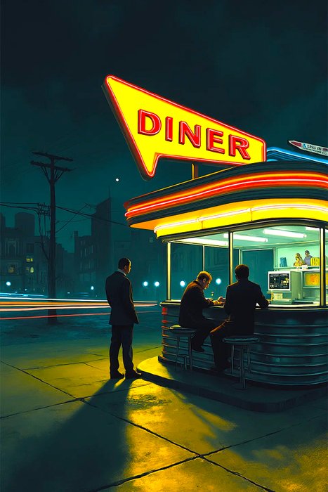 RINGER - Hommage à Hopper "Nighthawks" #8 (XXL)