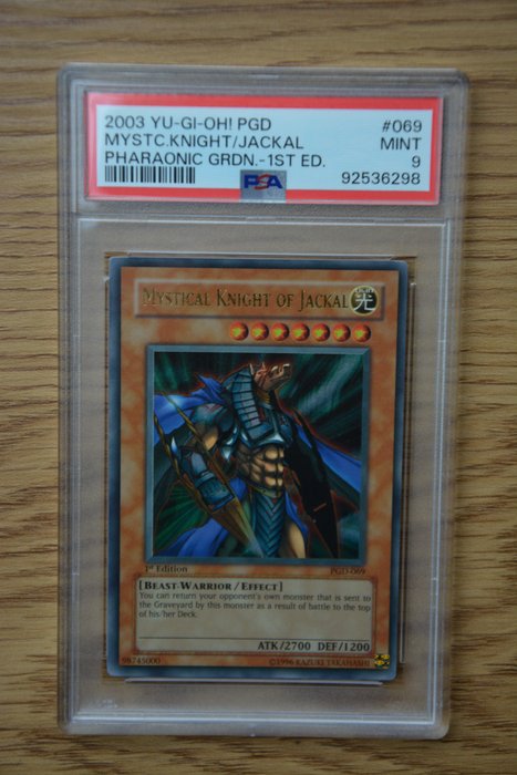 Konami - 1 Graded card - Pharaonic Guardian - Yu-Gi-Oh! Mystical Knight of Jackal #069 PGD 1st Edition 2003 PSA 9 - PSA 9