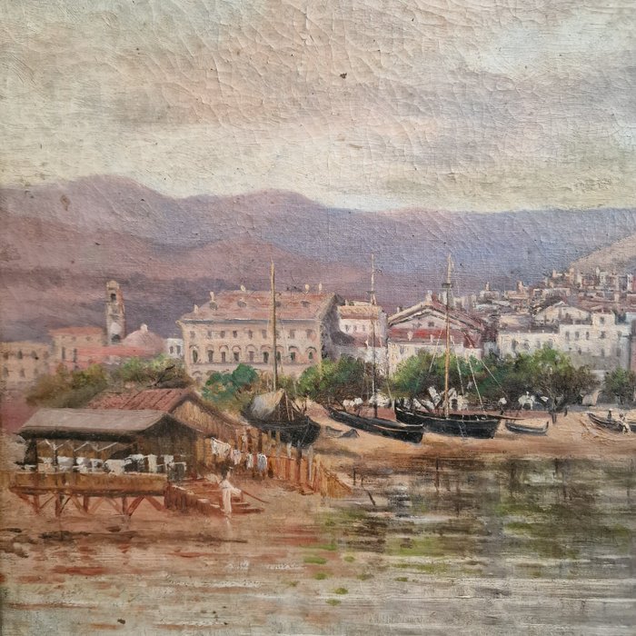 Ambrogio Preda (1839-1906) - Marina di San Remo