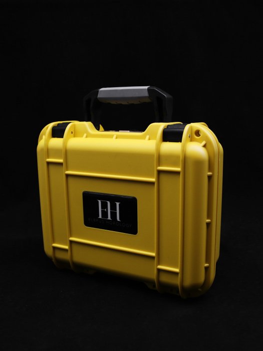 Indestructible Watch Suitcase for 6 Watches - Yellow - Elbrus Horology Timepiece Valet 6