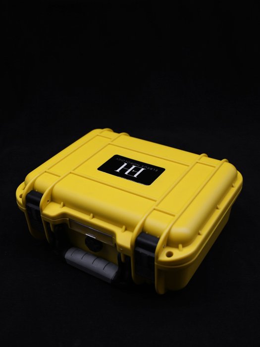 Indestructible Watch Suitcase for 6 Watches - Yellow - Elbrus Horology Timepiece Valet 6