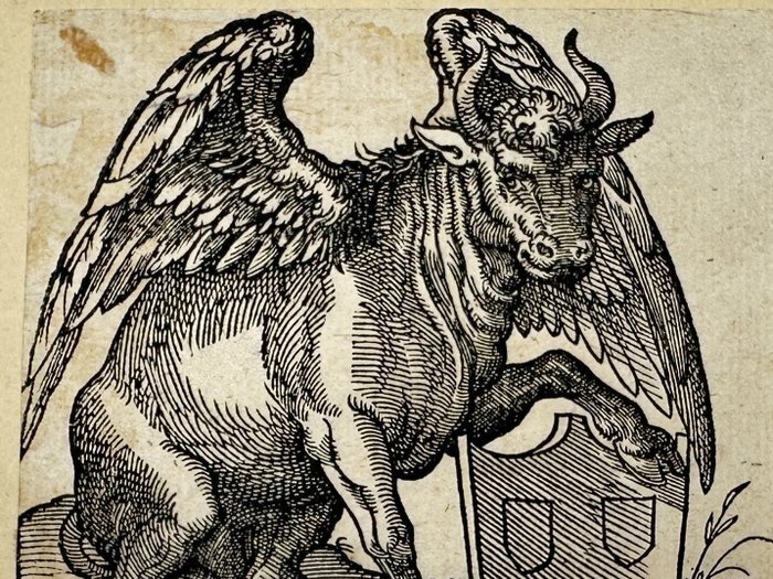 Unknown artist - Guild coat of arms of a painters - Haagenti demon - 1650