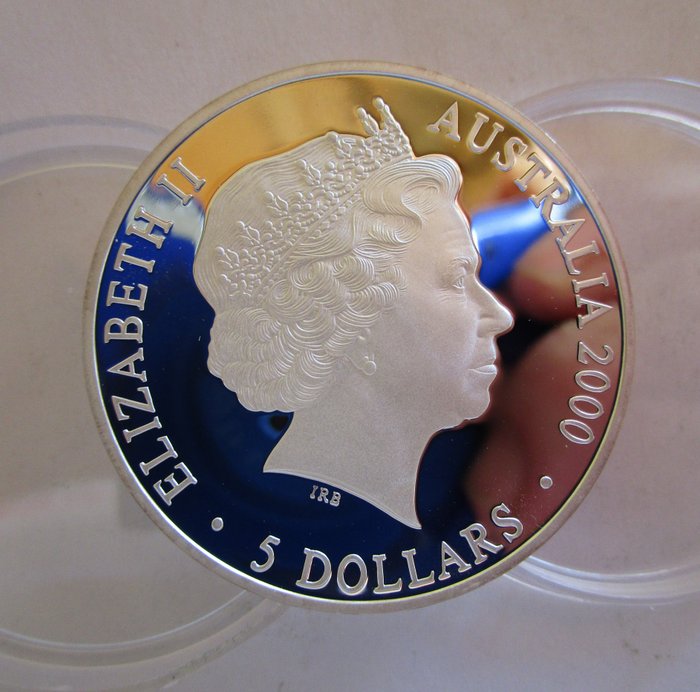 Australien. 5 Dollars 2000 Olympic Games Sydney, 1 Oz (.999) Proof  (Ingen mindstepris)