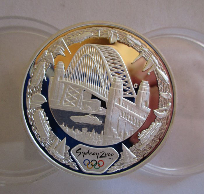 Australien. 5 Dollars 2000 Olympic Games Sydney, 1 Oz (.999) Proof  (Ingen mindstepris)