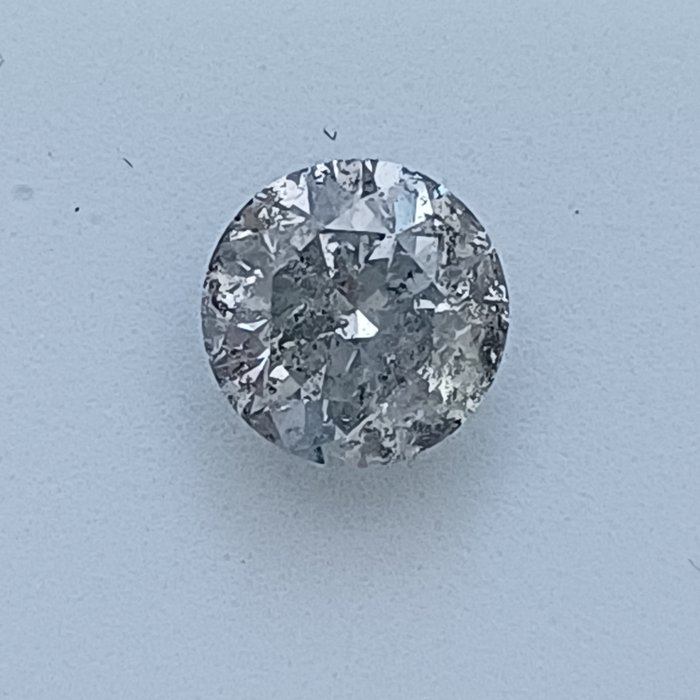 Ingen mindstepris - 1 pcs Diamant  (Natur)  - 1.81 ct - Rund - K - I1 - Gemewizard Gemological Laboratory (GWLab)