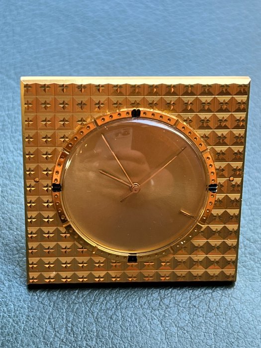 Rejseur Vækkeur - Jaeger LeCoultre -   Forgyldt Messing - 1960-1970