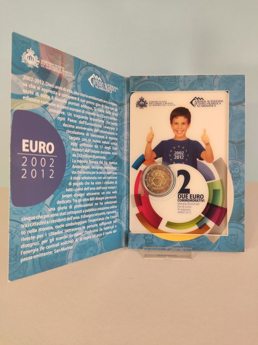 San Marino. 2 Euro 2012/2013 "10° Euro" + "Pinturicchio" (2 monete)  (Ingen mindstepris)