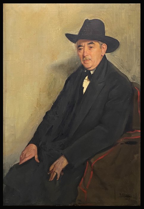 Pedro García Camío (1897-1963) - L'Homme au chapeau noir