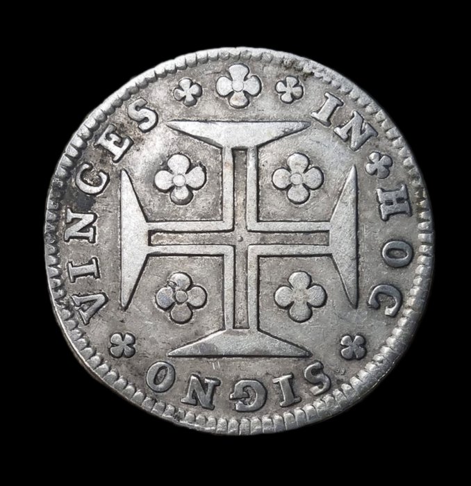 Portugal. D. João V (1706-1750). 12 Vinténs (240 Réis) 1748 - Coroa de 4 Arcos c/Pedúnculos  (Ingen mindstepris)