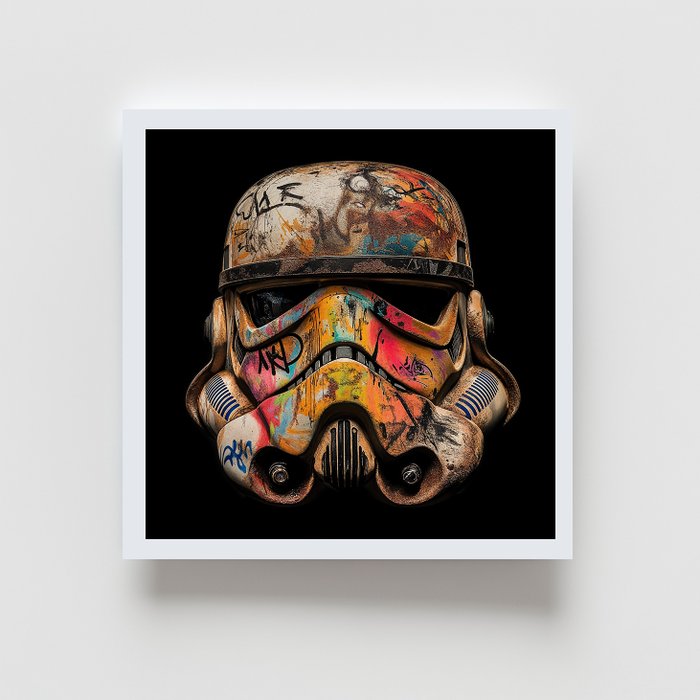 Henevor - Unique Set: Stormtrooper  Darth Vader Rusty, graffiti, aged – Limited Edition Prints by Henevor