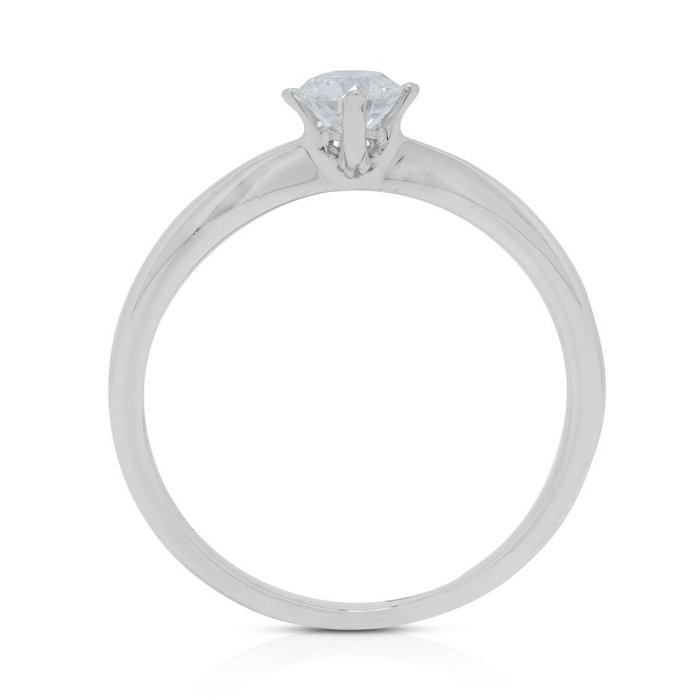 Ring - 18 kraat Hvidguld -  0.24ct. tw. Diamant (Natur)