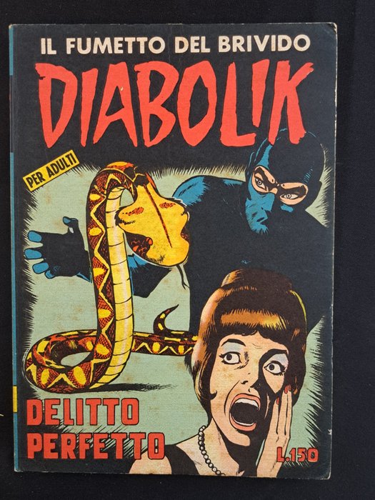 Diabolik Prima Serie n. 18 - Delitto Perfetto - 1 Comic - Første udgave - 1964