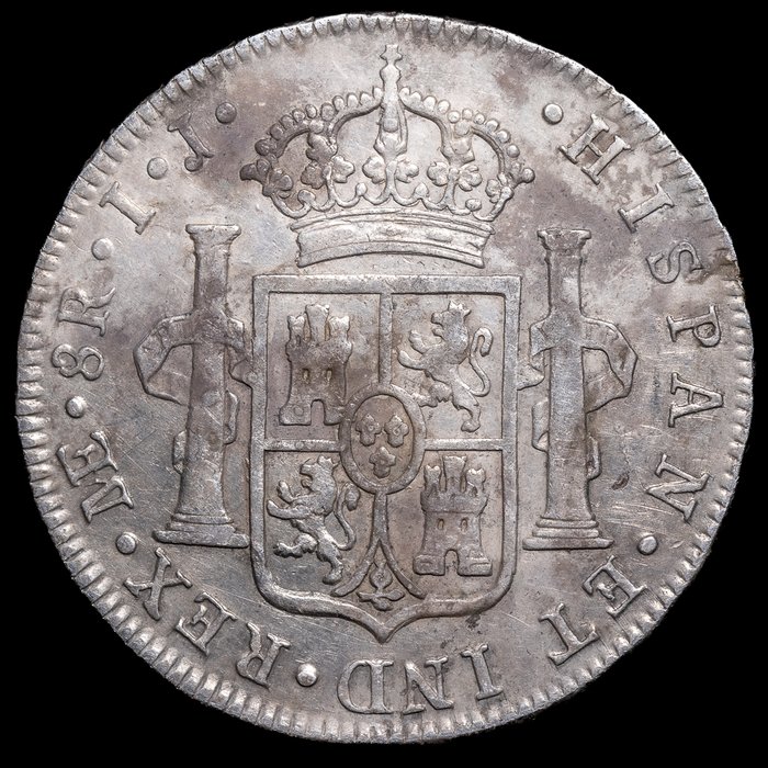 Spanien. Carlos IV (1788-1808). 8 Reales 1793 Lima IJ  (Ingen mindstepris)