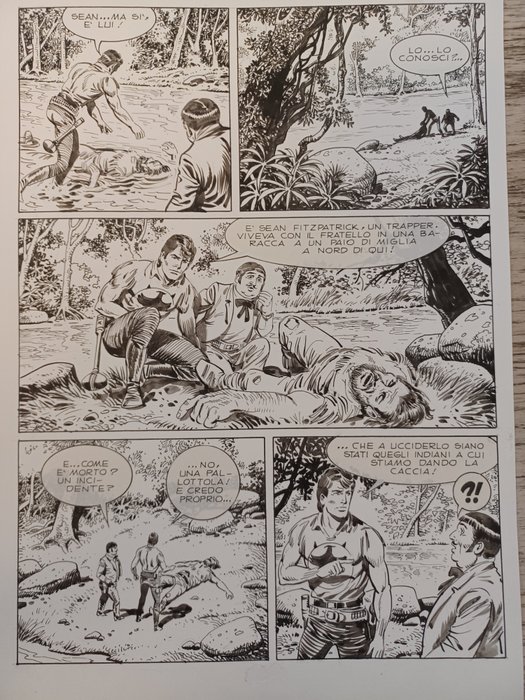 Bignotti, Franco - 2 Original page - Zagor - Il Forte del tradimento - 1986