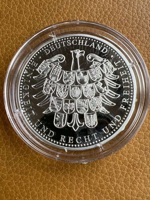 Tyskland. Silver medal ND Frühling - Farbapplikation, 3 Oz (.999)