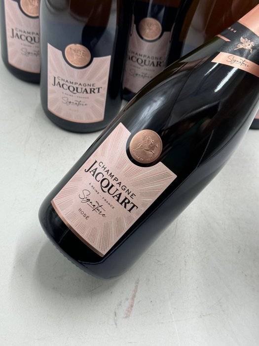 Jacquart, signature Rosé - Champagne Rosé - 6 Flasker (0,75 L)