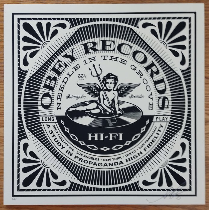 Shepard Fairey (OBEY) (1970) - Satangelic Sounds (artist proof)