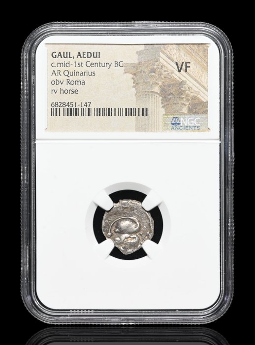 Kelterne Aedui Quinarius mid 1st Century BC NGC VF