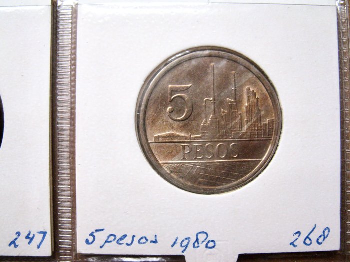 Colombia. Type Collection with 55 different coins 1935-1996 including 3x silver  (Ingen mindstepris)