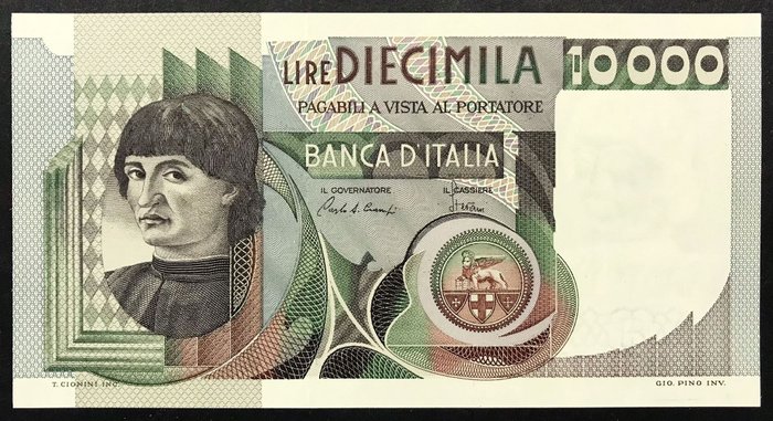 Italien. - 10.000 Lire 1980 Sostitutiva XA..D - Gigante 75; Pick 106*