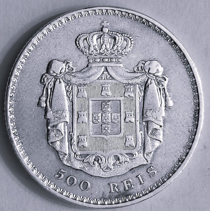 Portugal. D. Maria II (1834-1853). 500 Reis - 1841  (Ingen mindstepris)