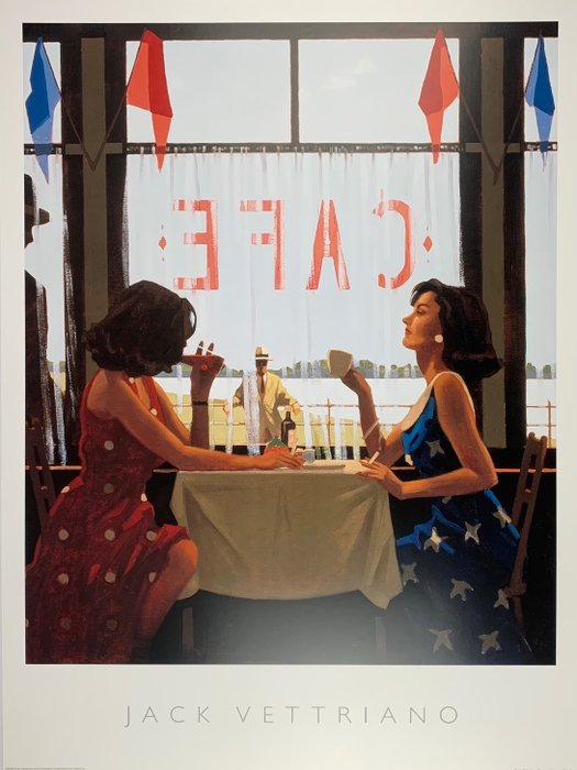 Jack Vettriano - Café days - Artprint - 80 x 60 cm