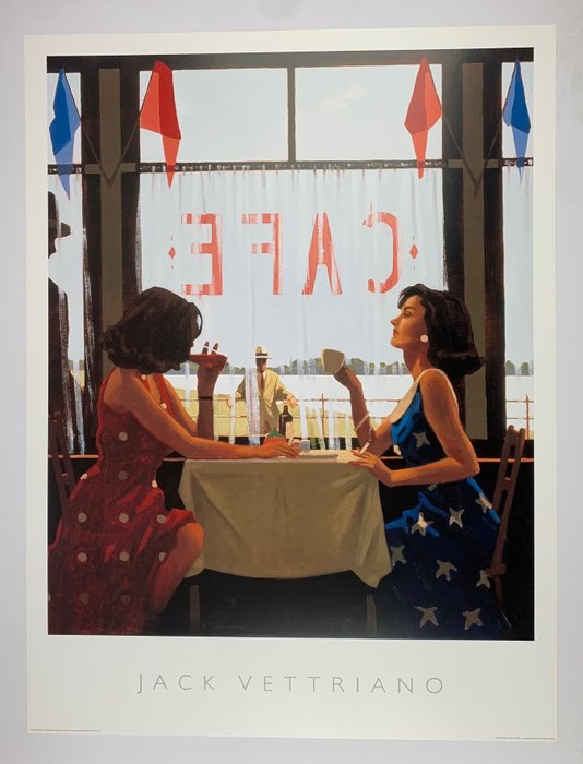 Jack Vettriano - Café days - Artprint - 80 x 60 cm