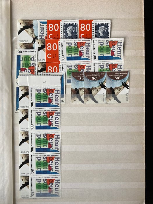 Holland 1995/2001 - MNH lager i tre lagerbøger, inklusive blokke - Tussen NVPH 1630/1983