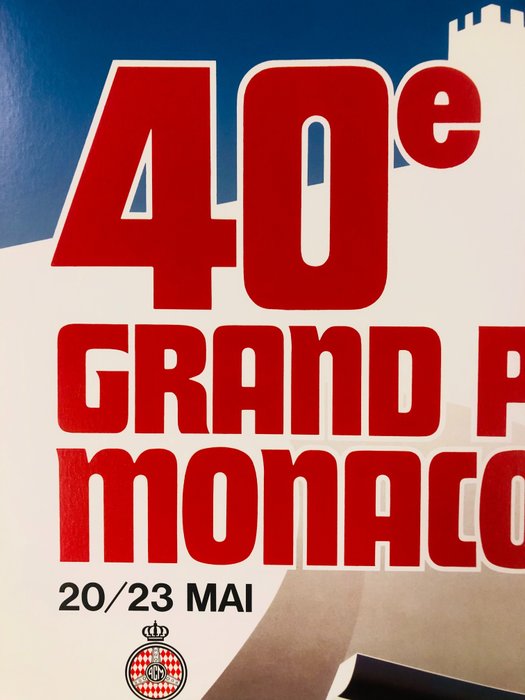 Grognet - 40° Gran Prix Monaco 82 - 20/23 MAI (linen backed on canvas) - 1980‹erne