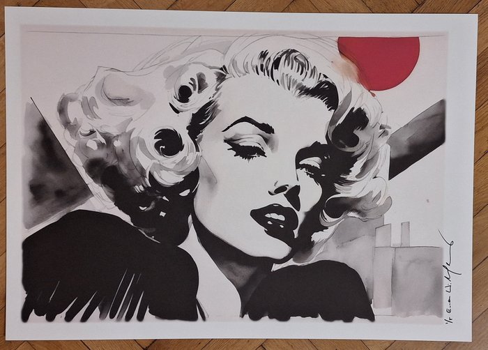 Marilyn Monroe - watercolor edition by Emma Wildfang - Large size