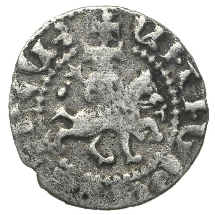 . Armenia, Oshin (1308-1320). Silver Takvorin (22mm, 2.27g) Sis mint. / CCA 1886; Rare, ex the Arthur Kobuz Collection  (Ingen mindstepris)