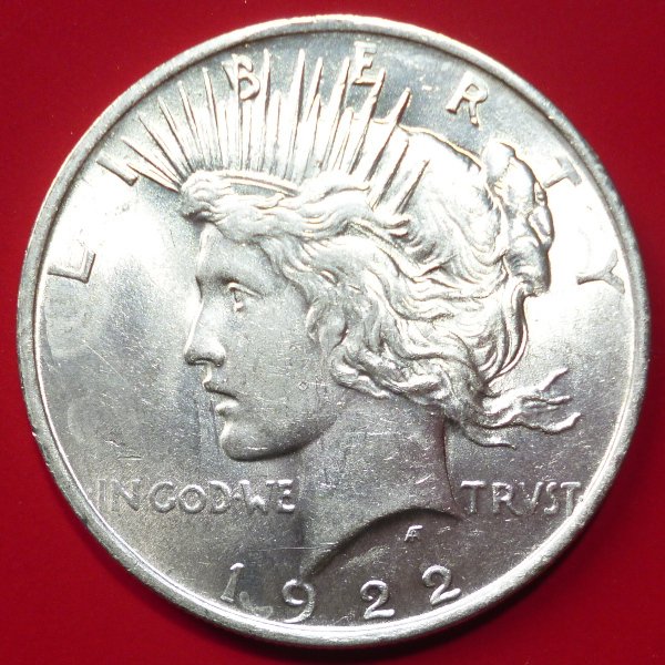 Förenta staterna. A Lot of 3x USA Silver Peace Dollars 1922, 1923, 1925  (Ingen mindstepris)