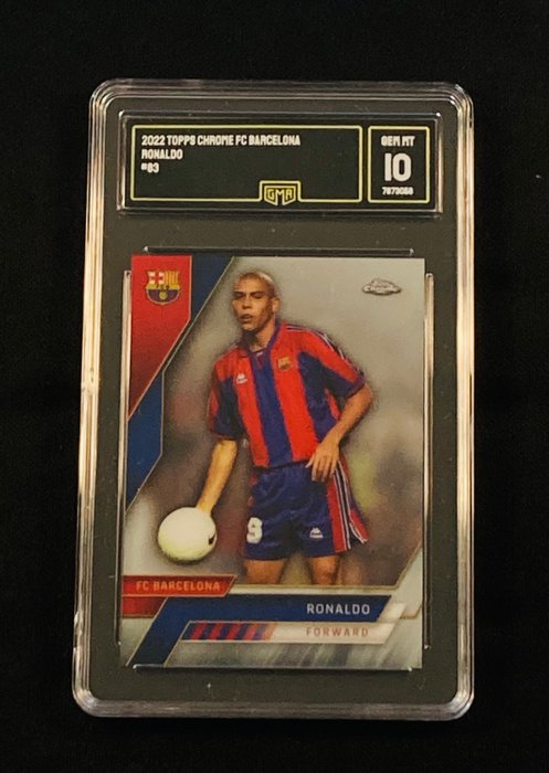 2022 - Topps - Chrome FC Barcelona - Ronaldo Nazario - #83 - 1 Graded card - GMA 10