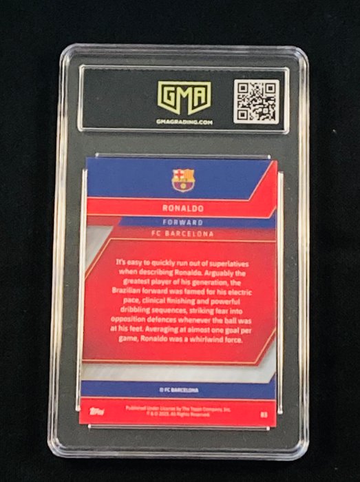 2022 - Topps - Chrome FC Barcelona - Ronaldo Nazario - #83 - 1 Graded card - GMA 10