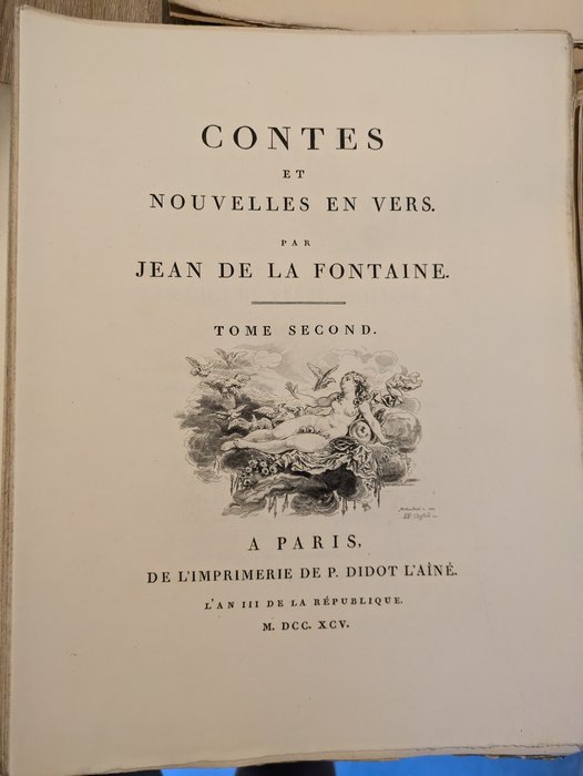 La Fontaine / Fragonard - Contes de la Fontaine avec illustrations de Fragonard. Tome 2 - 1883