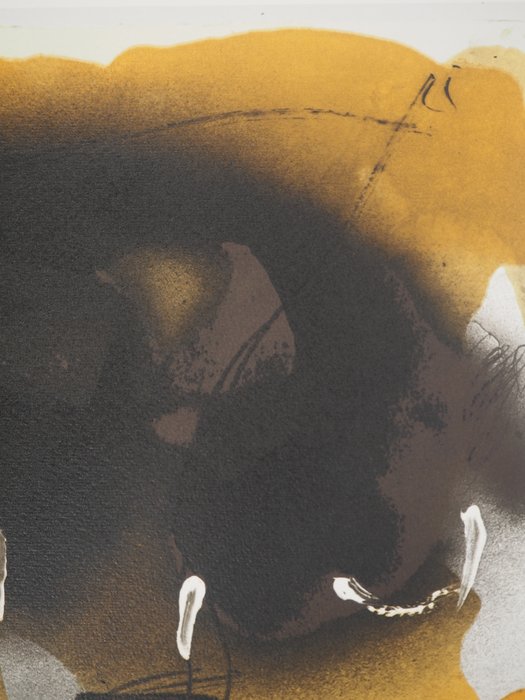 Antoni Tapies (1923-2012) - Eventail noir