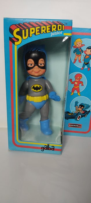 Baravelli  - Actionfigur 2 x Supereroi Junior Batman/Superman - 1970-1980 - Italien