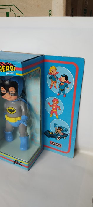 Baravelli  - Actionfigur 2 x Supereroi Junior Batman/Superman - 1970-1980 - Italien