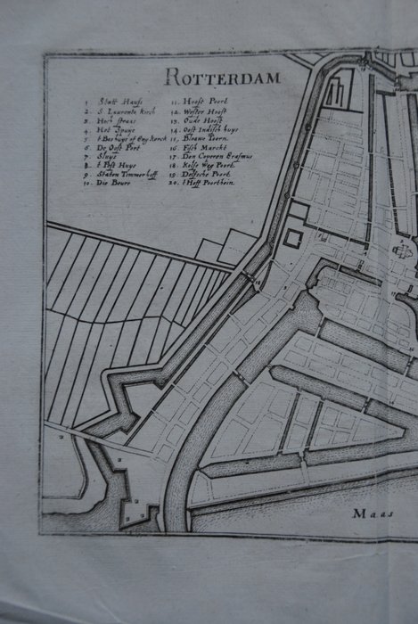 Holland - Rotterdam; C. Merian - Rotterdam - 1651-1660