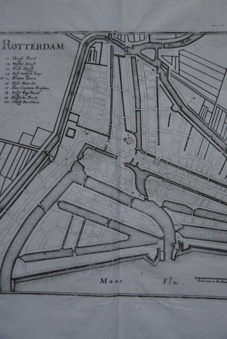 Holland - Rotterdam; C. Merian - Rotterdam - 1651-1660