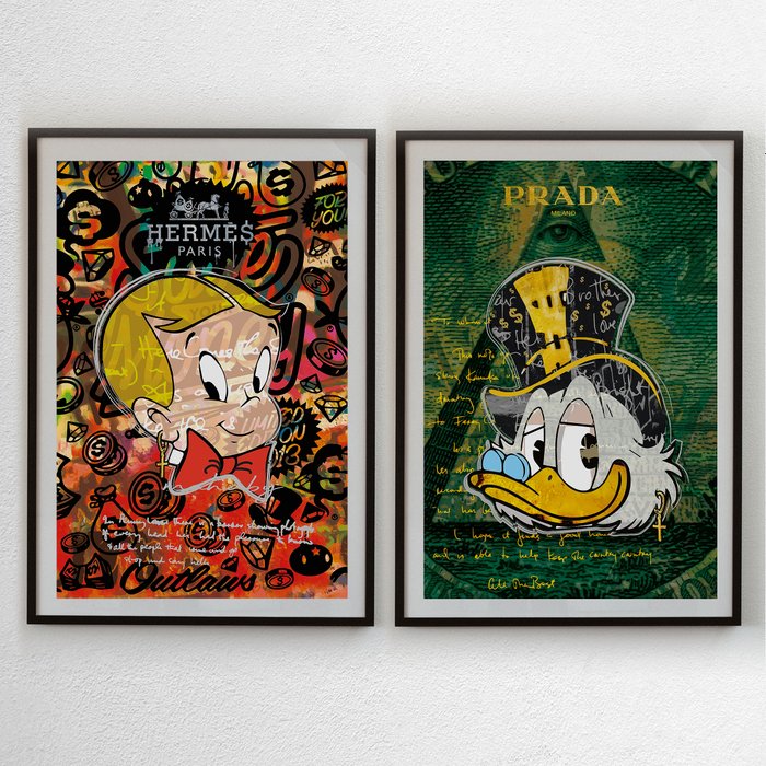 Josh Mahaby - Welcome to Money Land + Scrooge Mc Prada (LOT 2 PRINTS)