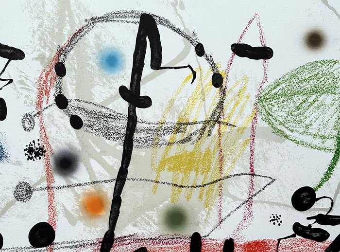 Joan Miro (1893-1983) - Composition surréaliste