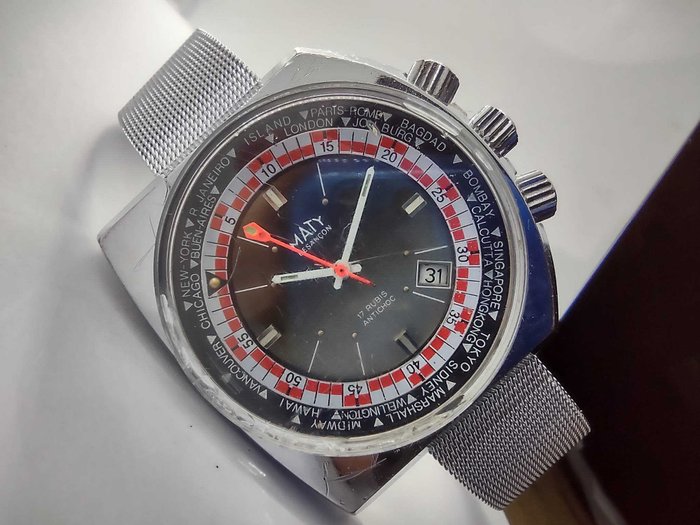 Maty - Tallon GMT Diver Triple Crown - Ingen mindstepris - Cal. FE 140-1A - Mænd - 1970-1979