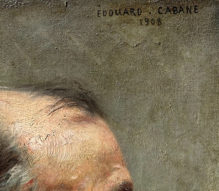 Edouard Cabane (1857 - ?) - Profilo maschile