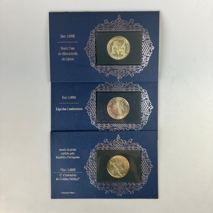 Portugal 1000 Escudos 1998 (3 moedas)  (Ingen mindstepris)