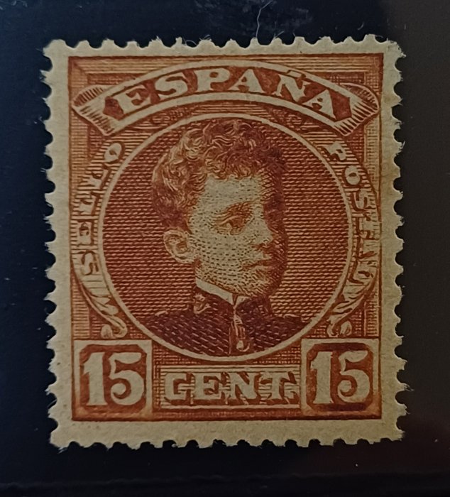 Spanien 1901/2024 - Alfonso XIII. Kadet. Frimærke ikke udstedt. Fantastisk centrering og kvalitet. - Edifil NE 11